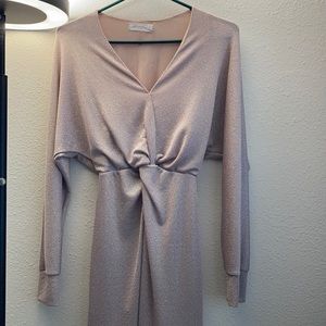 All In Favor Shimmer Midi Dress